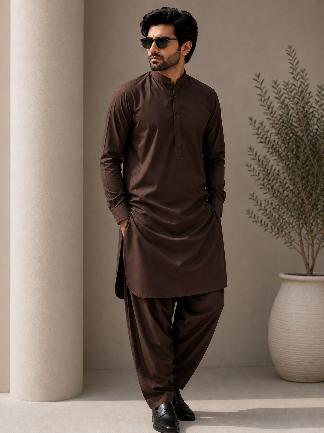 Wash & Wear Dark Brown